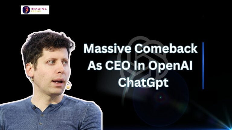 Sam Altman’s Shocking Come Back As CEO In OpenAI ChaGpt: